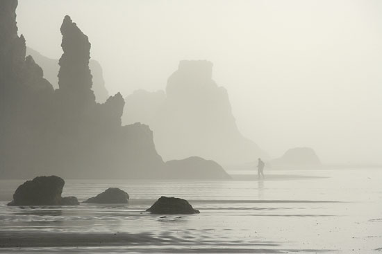 Beach Hiking Bandon Beach, Oregon photographer David Whitten