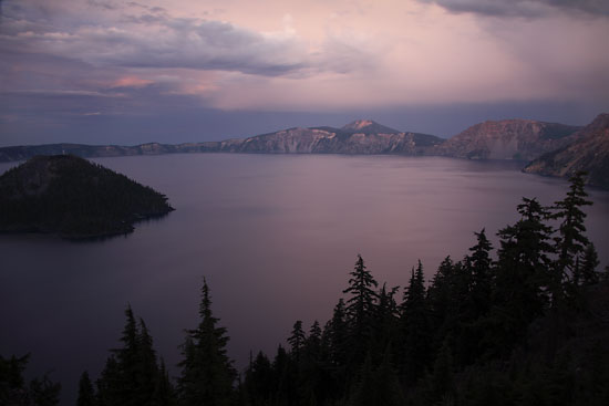 Crater Lake and Wizard Island, Crater Lake National Park Oregon