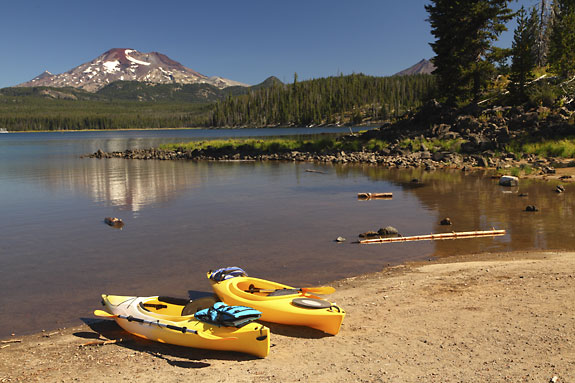 Kayaks, Elk Lake, Oregon