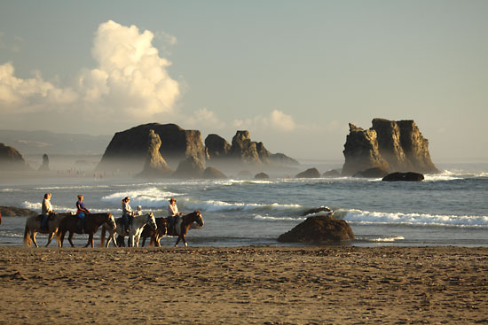 Horseback riders on the beach, Bandon, Oregon - Oregon coast, David Whitten Photography davidwhittenphoto.com