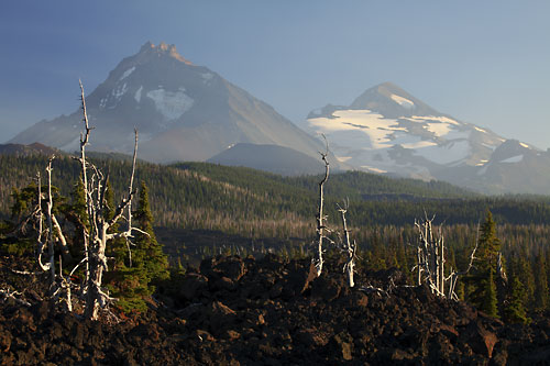  Lava North Sister Middle Sister McKenzie Pass Oregon