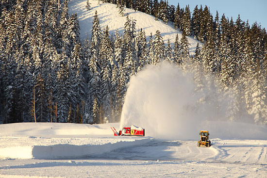 Truck Snowblower Snow Removal Snow Plows, Mt. Bachelor Oregon photographer - David Whitten Photography