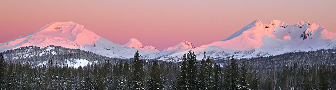 South Sister and broken top from Mt. Bachelor, Oregon