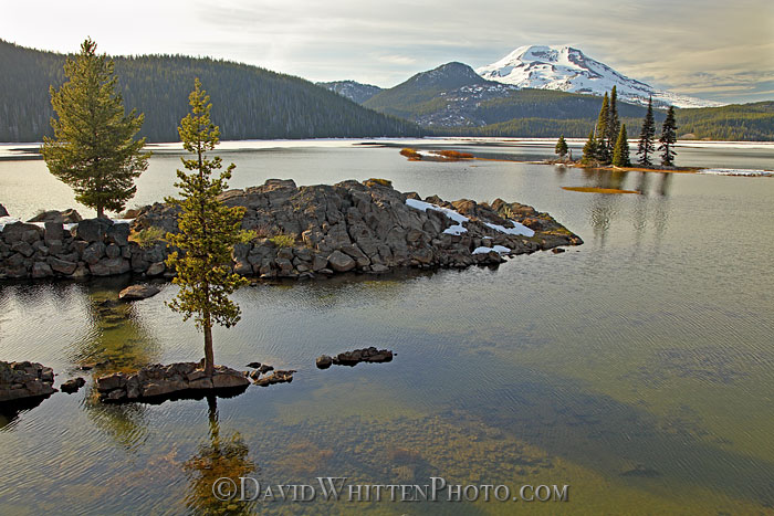 Fine Art Photography, Limited edition photograph by David Whitten - Sparks Lake and South Sister, Cascade Mountains, Oregon