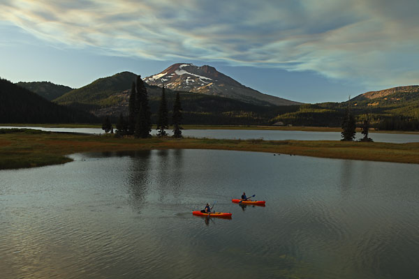  kayaking sparks lake near Bend Oregon