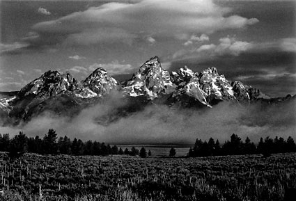 Grand Teton National Park Wyoming Black and White Photograph