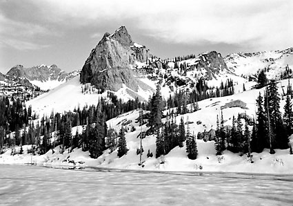 Sundial Peak Lake Blanche Wasatch Mountains Utah Black and White Photography