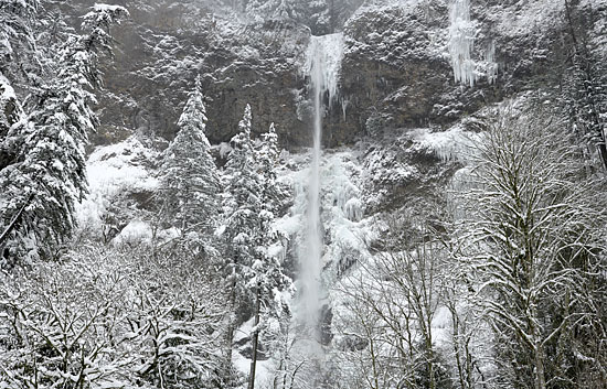 Frozen Waterfall photograph, Columbia Gorge National Scenic Area, Cascade Mountains, Oregon