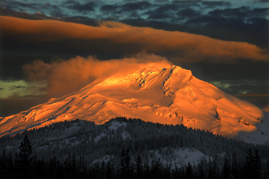 South Sister Sunrise, Cascade Mountains, Oregon.