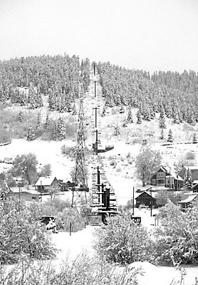 Downtown Park City Ski Runs and Town Lift Park City Mountain Resort Utah