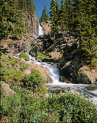 Waterfall Grenadier Mountains, San Juan Mountains, Colorado