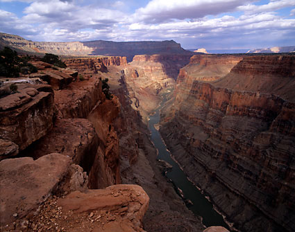 View from Toroweap Point Colorado River Grand Canyon National Park Arizona